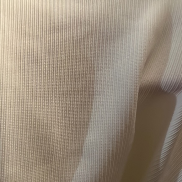 White ribbed tank bodysuit doubles as top snap enclosure NWT never worn - Picture 7 of 7